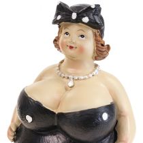 gjenstander Dekorativ figur lubne kvinnefigur baderomsdekorasjon H16cm sett med 2