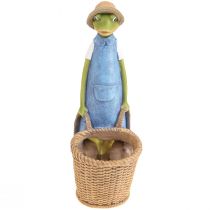 gjenstander Frog deco planter polyresin borddekorasjon sommer H31,5cm