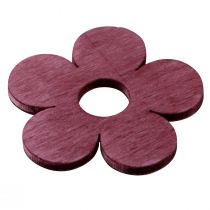 gjenstander Strødekor tre blomster borddekor rosa lilla hvit Ø4cm 72stk