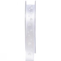 gjenstander Gavebånd hvitt bryllupsbånd dekorative bånd 15mm 20m