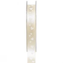 gjenstander Gavebånd krem bryllupsbånd dekorative bånd 15mm 20m
