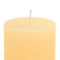 gjenstander Stearinlys aprikos lys fargede søylelys 60×100mm 4stk