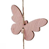 gjenstander Vindklokke dekorasjon sommerfugler vindusdekor tre Ø15cm 55cm