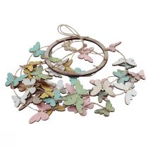 gjenstander Vindklokke dekorasjon sommerfugler vindusdekor tre Ø15cm 55cm