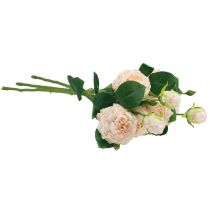 gjenstander Artificial Roses Cream Artificial Roses Dry Look 53cm 3 Stk