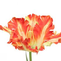 gjenstander Kunstig blomster papegøye tulipan kunsttulipan oransje 69cm
