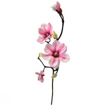 gjenstander Kunstig Blomst Magnolia Branch Magnolia Kunstig Rosa 59cm 3stk
