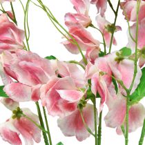 gjenstander Kunstige blomster rosa hvit vikke Vicia hageblomster 61cm 3stk