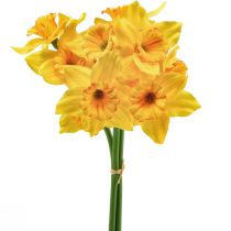 gjenstander Påskeliljer dekorasjon kunstige blomster gule påskeliljer 38cm 3stk