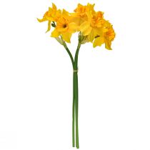 gjenstander Påskeliljer dekorasjon kunstige blomster gule påskeliljer 38cm 3 stk