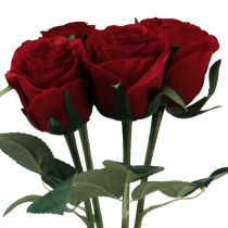 gjenstander Kunstige Roser Rød Kunstige Roser Silke Blomster Rød 50cm 4stk