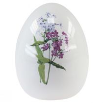 gjenstander Keramisk påskeegg dekorasjon med blomsterdekor 12cm 3stk