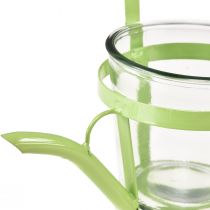 gjenstander Lyktglass dekorativ vannkanne metallgrønn Ø14cm H13cm
