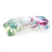 gjenstander Blomsterplugg påskeegg plastegg farget 4×5,5cm 10 stk