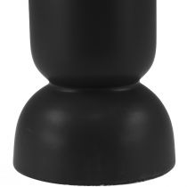 gjenstander Keramikkvase Sort Moderne Oval Form Ø11cm H25,5cm