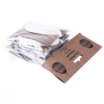 gjenstander Påskeegg til oppheng av honeycomb egg hvit oransje 8cm 6 stk