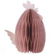 gjenstander Pynt Kylling Hvit Oransje Honeycomb Figurer påske 19×12×20cm 2 stk.