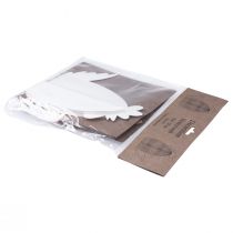 gjenstander Pynt Kylling Hvit Oransje Honeycomb Figurer påske 19×12×20cm 2 stk.