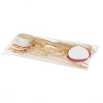 gjenstander Påskeeggpynt, blomsterplugg påskeved, påskeplugg 31,5cm 12stk