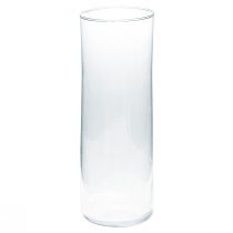 gjenstander Høy glassvase konisk blomstervase glass 30cm Ø10,5cm