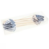 gjenstander Maritim dekorasjonsbåt blomsterplugg dekorasjonsskip 7cm 14stk