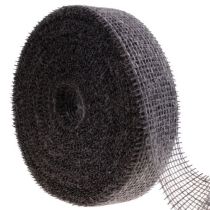 gjenstander Jutebånd nettbånd dekorativt bånd jute brun taupe 5 cm 40 m