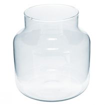 gjenstander Glassvase Rund blomstervase Stor 100 % resirkulert glass H20 Ø17cm