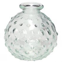 gjenstander Liten glass vase ball vase vase klar Ø8,5cm H8cm