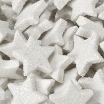 gjenstander Spredte stjerner med glitterkrem 2,5 cm 96 stk