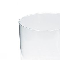 gjenstander Glassvase glass sylinder blomstervase glassdekor H15cm Ø15cm