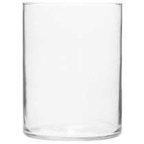 gjenstander Glassvase høy glass sylinder blomstervase glass Ø15cm H20cm