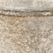 gjenstander Antikk metallkalk, dekorativ beger, vintage vase, Ø11 cm, H17,5 cm