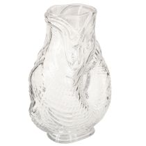 gjenstander Glassvase i dekorativ fiskeform for harmonisk romdesign, 24,5 cm