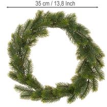 gjenstander Kunstig grangrønn krans til dørdekorasjon, 35 cm