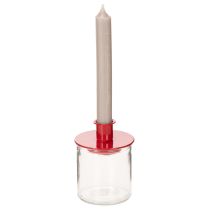 gjenstander Rund glasslyktholder, klart glass, 8 cm, 3 stk.