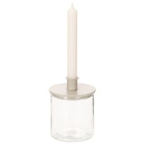 gjenstander Sylinderformet glassvase, gjennomsiktig, allsidig, 10 cm, 3 stk.