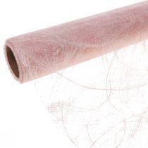 Deco fleece Sizoweb bordløper rosa 30cm 5m