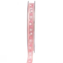 gjenstander Gavebånd blomster dekorative bånd rosa bånd 10mm 15m
