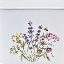 gjenstander Blomsterskål laget av planteskål i metall 27×16×15,5cm