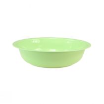 gjenstander Dekorativ skål metall emalje utseende bolle grønn lime 25cm