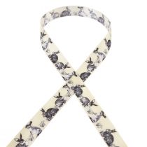 gjenstander Påskegavebånd silkebånd Påskeharer 25mm 18m