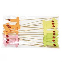 gjenstander Nummerplugg bursdag 1 blomsterplugg tre 27,5cm 16 stk