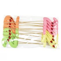 gjenstander Nummerplugger bursdag 2 blomsterplugger tre 27,5cm 16 stk