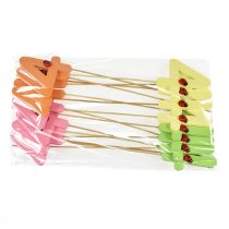 gjenstander Nummerplugger bursdag 4 blomsterplugger tre 27,5cm 16 stk