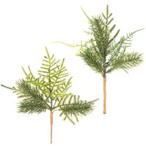 gjenstander Kunstig grangren til festlig dekorasjon, 22 cm, 2 stk.