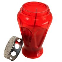 gjenstander Gravlys røde dråper sørgelys Ø9cm H17cm 4 stk