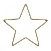 gjenstander Adventspynt, julepyntstjerne, dekorativ stjernejute B24,5cm 5stk