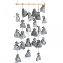 gjenstander Adventskalender til å fylle Adventspyntpose H110cm