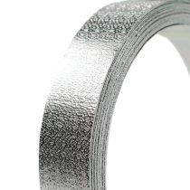 Aluminiumsbånd flat wire sølv matt 20mm 5m