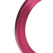 gjenstander Aluminium flat wire rosa 5mm x 1mm 2,5m